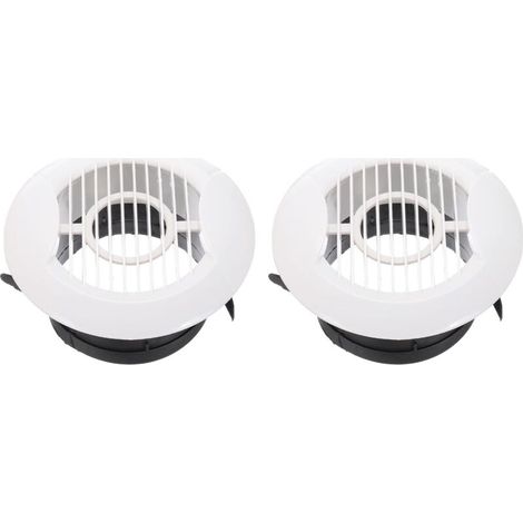 75 Mm Rundes Lüftungsgitter, 2er-set Abs-deckenlüftungsgitter Mit Integriertem Diffusor Für Bad, Küche, Wohnzimmer