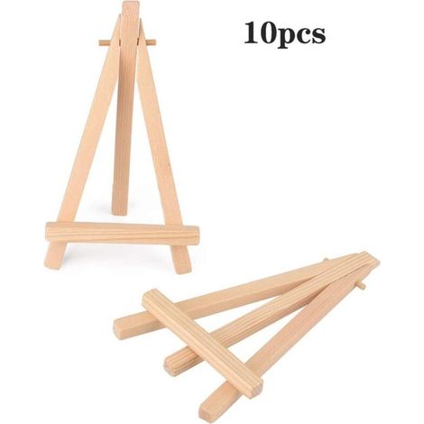 10 X Mini Kleine Holz-foto-präsentationstafel Staffelei Memo-halter Tischkartenhalter Namensschildständer Für Hochzeit, Geburtstag, Taufe, Babyparty & Bar (1