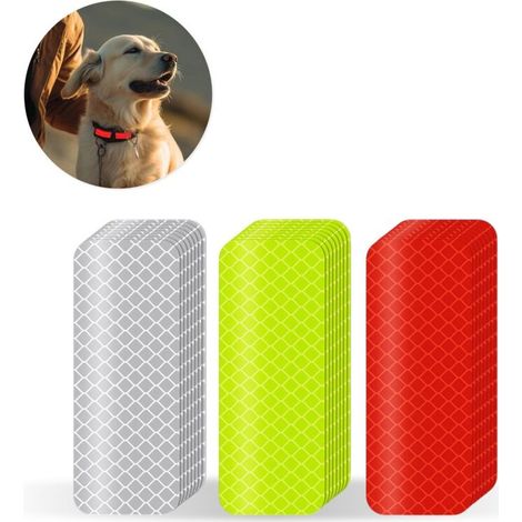 Reflektierende Aufkleber, 3 Farben – 3 X 8 Cm – 12 Stück – Reflektierende Fahrradreflektoren – Klebeband – Fahrradreflektoren – Selbstklebende Reflektoren – Lastenräder – Lkw-reflektoren