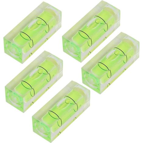 Lntyq Mini-wasserwaage, 5-teiliges Set, Präzisions-wasserwaage, Hochpräzisions-neigungsmesser, 15 X 15 X 40 Mm