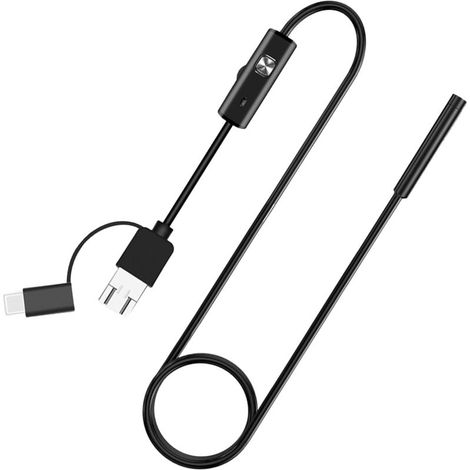 3-in-1 Usb-typ-c-endoskopkamera, 6 Einstellbare Led-leuchten, Ip67 Wasserdicht Für Auto, Waschbecken, Rohr, Endoskop, 5 M