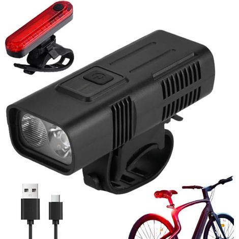 Fahrrad-stirnlampe – Usb-wiederaufladbare Sicherheits-taschenlampe Für Radfahrer. Vier Leuchtmodi Mit Einstellbarer Helligkeit, Kompakte Led-taschenlampe Für Nachtfahrten Und Mehr.