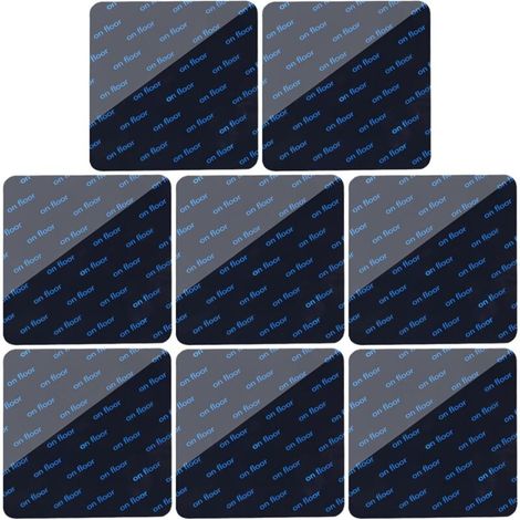 8 Stück Anti-rutsch-teppichaufkleber, Anti-rutsch-teppichunterlage, Anti-aufroll-teppichecken, Waschbar Und Spurlos, Wiederverwendbar, 10 X 10 Cm, Schwarz