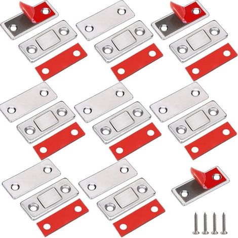 Zolginah Magnetverschluss, 8 Stück, Ultradünn, Selbstklebend, Für Schranktüren, Möbel, Schiebetüren, Schubladen, Fenster Und Schränke