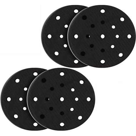 4 Stück 150 Mm Weiche Schleifpads, Weiche Schaumstoffoberfläche Für Schleif- Und Polierpads, Geräuschdämpfung (17 Löcher)