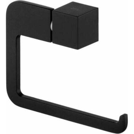Moderner, Wandmontierter Toilettenpapierhalter/rollenhalter Aus Schwarz Pulverbeschichtetem Zamak