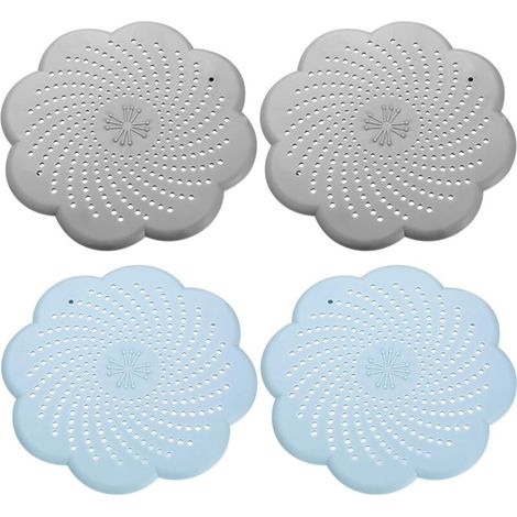 4-teiliger Silikon-abflussfilter, Haarfangfilter Für Dusche, Geeignet Für Waschbecken, Küchen Und Badezimmer