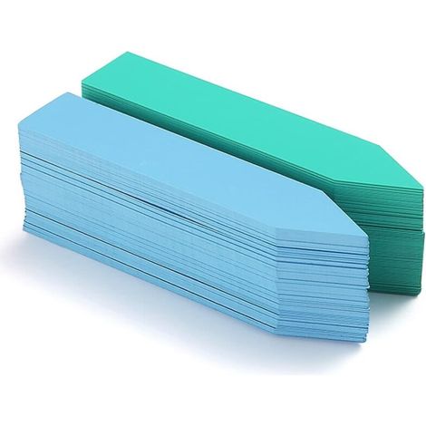 Wasserfeste Pflanzenetiketten Aus Kunststoff Für Gärtnereien, Zur Einfachen Unterscheidung Von Pflanzenarten, Wiederverwendbare Pflanzenetiketten (blau Und Grün).