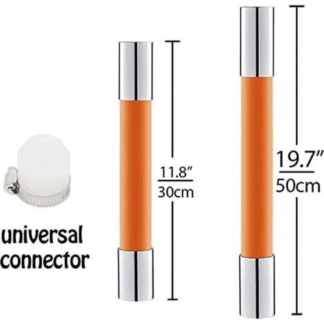 Zolginah Universal-schaumstoff-verlängerungsrohr Mit Multifunktionsverbinder Für Waschbecken Im Badezimmer - 360° Klappbare Armatur - Geeignet Für Küche Und Bad (30 Cm)