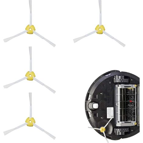 4 Ersatz-seitenbürsten Für Irobot 800, 900, 850 Bis 980 – Saugroboter