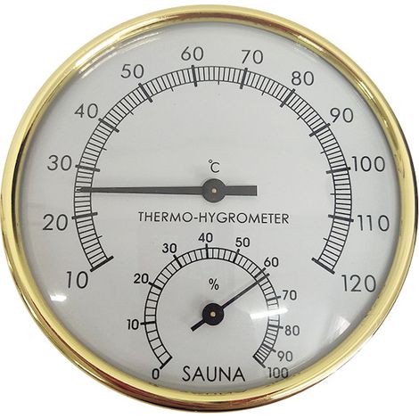 Thermo-hygrometer, Temperatur- Und Feuchtigkeitsmessgerät Für Küche, Digitales Lcd-raumthermometer, Badezimmerthermometer, Sauna-hygrometer, Thermometer Mit Metallzifferblatt