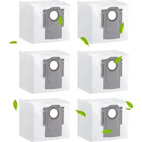 6 Stück, Staubbeutel Für Roborock S8, S8+, S8 Pro Ultra, S7 Maxv Ultra, Q7 Max, Q7 Max+, S7 Pro Ultra Und Q5+ Staubsaugerbeutel Im Kriterienmodus, Ersatzbeutel, Zubehör, Ersatzteile