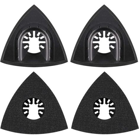 4 Stück 80 Mm Dreieckige Schleifpads, Aufsatzpad Für Multifunktionswerkzeuge, Klinge Für Multifunktionswerkzeuge