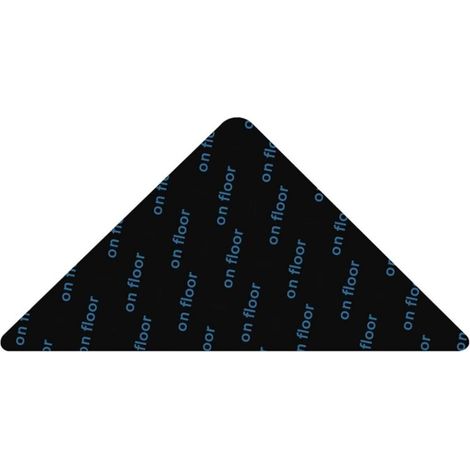 Set Mit 4 Stück Rutschfestem Teppichklebeband, Dreieckig, Wiederverwendbar, Schwarz