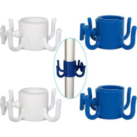 Strandhaken Mit Haken, 4-zinkiger Kunststoff-haken, Sonnenschirmhalter Für Handtücher, Hüte, Kleidung Und Strandaccessoires, 4-teiliges Set