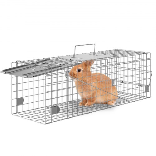 Vevor Marderfalle 610x203x203mm Lebendfalle Verzinkter Eisendraht Kaninchenfalle Tierfalle Drahtfalle Kastenfalle Universal-fangkäfig Für Waschbären Katzen Streifenhörnchen Eichhörnchen