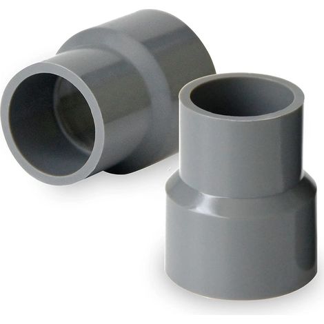 – Pvc-dachrinnenverbinder – Leichte Verbindungshülse – Uv- Und Schlagfest – Abmessungen 50 X 40 Mm