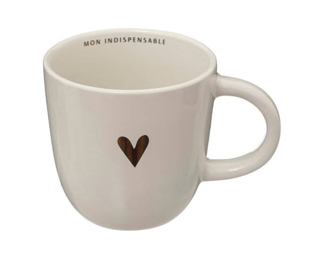 Sg Secret De Gourmet - Kaffeeset: 4 Porzellantassen und Untertassen, auf einem Ständer floral, 170 ml