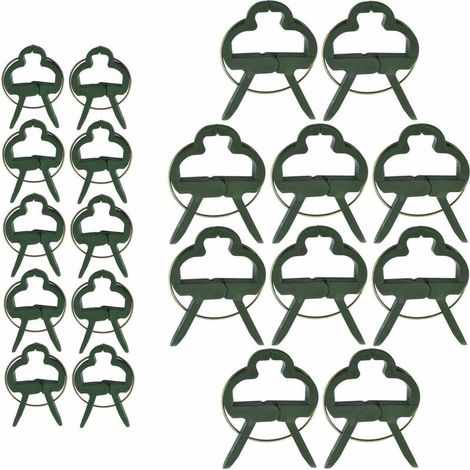 60 Stück Clips Für Kletterpflanzen, Tomatenclips, Pflanzenclips, Tomatenbindeclips (2 Größen)