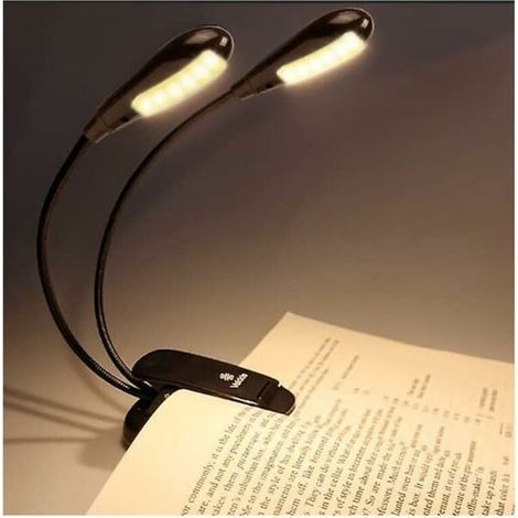 Wiederaufladbare Lese-/musikständerleuchte Mit 12 Leds, Klemmbare Bettleseleuchte (1000 Stück)