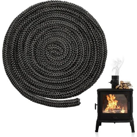 Hochtemperatur-glasfaserdichtung 8 Mm X 4 M – Abdichtung Bis 600 °c – Für Holzöfen Und Kamine, 1000 Stück