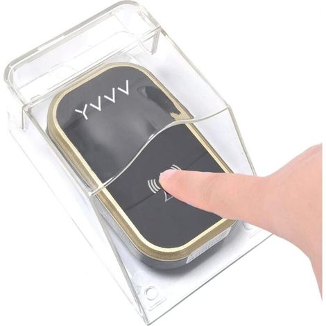 Wasserdichter, Transparenter, Drahtloser Türklingelknopf Für Außentürklingelsets, Einfach Zu Installierendes Gehäuse, Sender Kompatibel Mit Regen, Schnee Und Winterwetter.