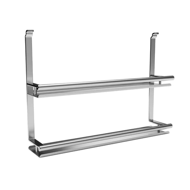 Kesseböhmer Linero style Gewürzbord Edelstahloptik 2-etagig 380 x 80 x 271 mm zum Einhängen von sotech