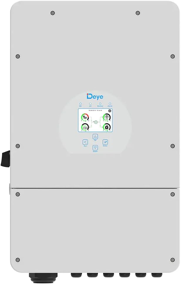 Deye Einphasen-hybrid-wechselrichter 10 Kw, Netzgekoppelt/netzunabhängig, Triple-mppt, Wlan, Ip65, Sun-10k-sg02lp1-eu-am3-p