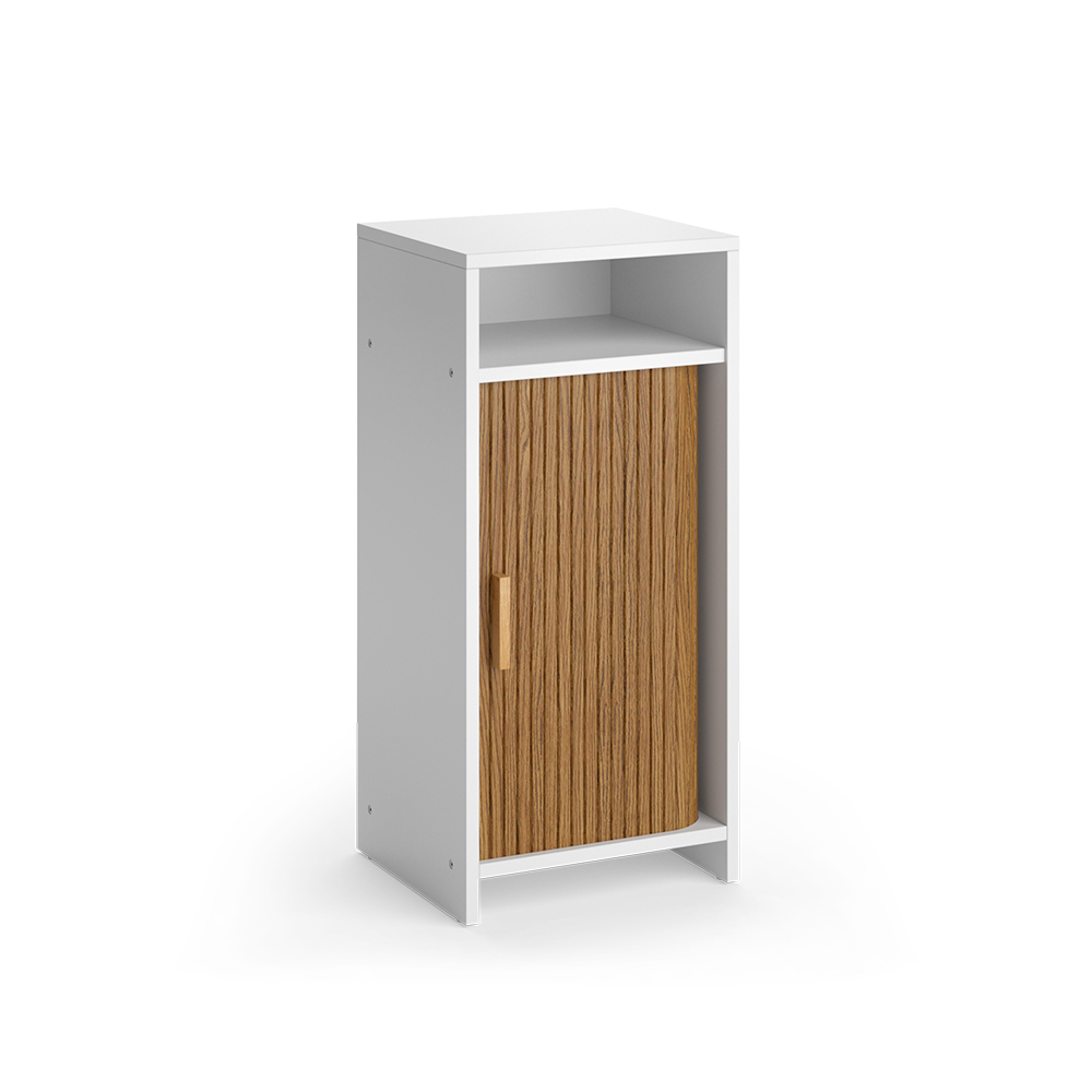 Midischrank Norea, Eiche/weiß, 34 X 72.5 Cm, Vicco