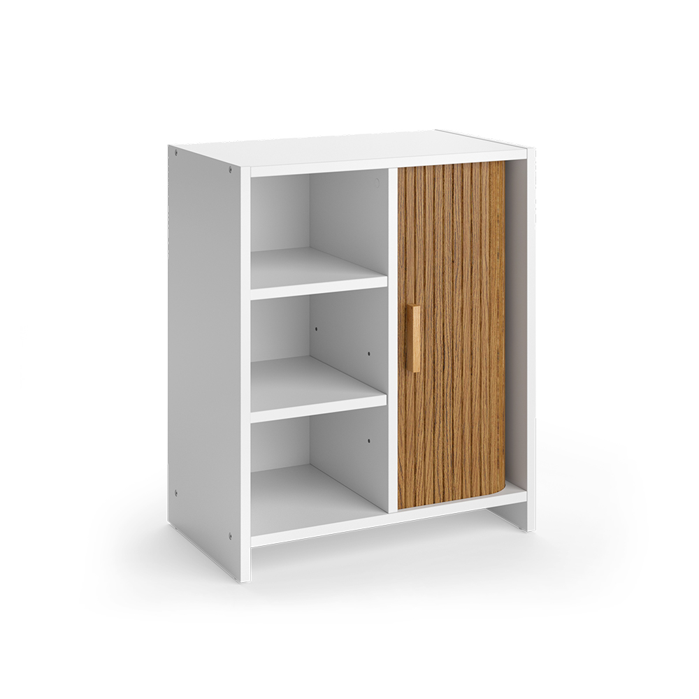 Badschrank Norea, Eiche/weiß, 50 X 60 Cm, Vicco