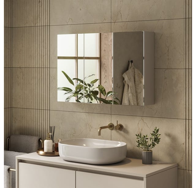 Badspiegelschrank Lavia, Cashmere, 90 X 60.2 Cm, Vicco