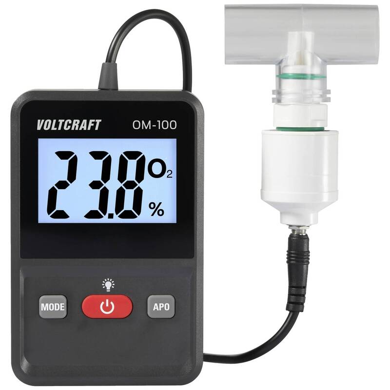[neuwertig] B-ware Voltcraft Sauerstoff-messgerät Om-100 0-100% O2 Kalibriert Ip65 192g Messgerät