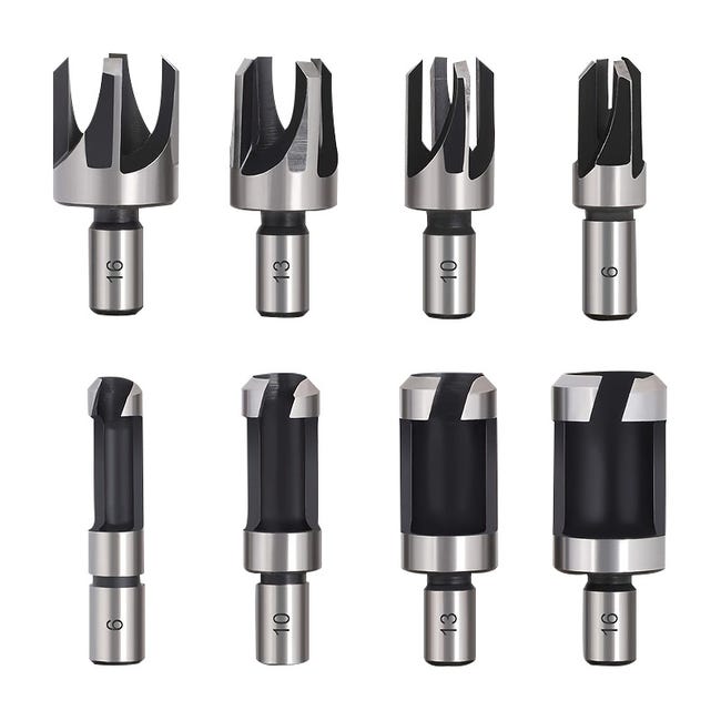 8-teiliges Set Hss-holzdübelbohrer, Holzdübelbohrer, Kleine Holzdübelbohrer