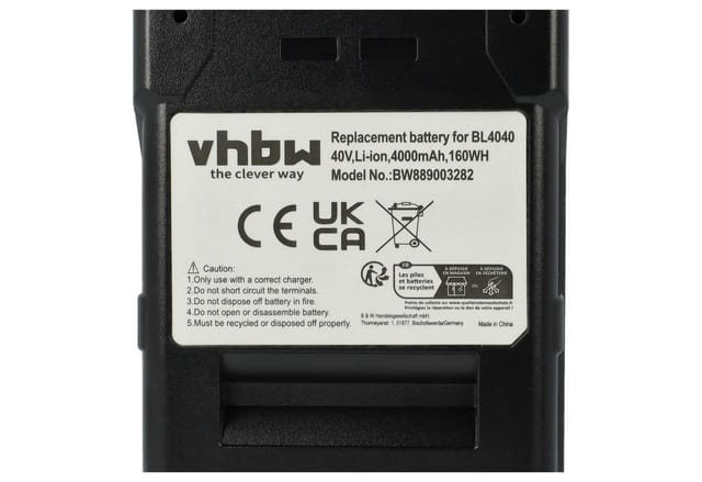 2x Akku kompatibel mit Makita 40V max xgt, DF001G, CF001G, GA013G, GA005G, GA003G, GA011G Werkzeug (4000 mAh, Li-Ion, 40 v) - Vhbw