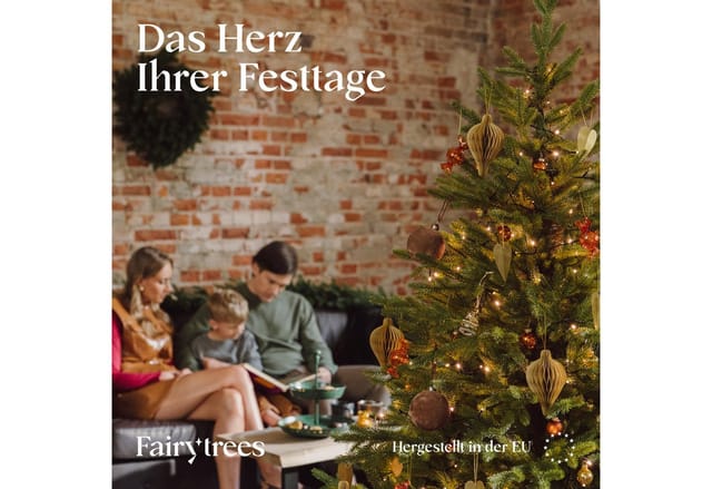 Weihnachtsbaum künstlich 180cm Nordmanntanne Exklusiv 100% pe Tannenbaum Holzständer Made in eu Christbaum künstlich mit Naturgetreue Spritzguss