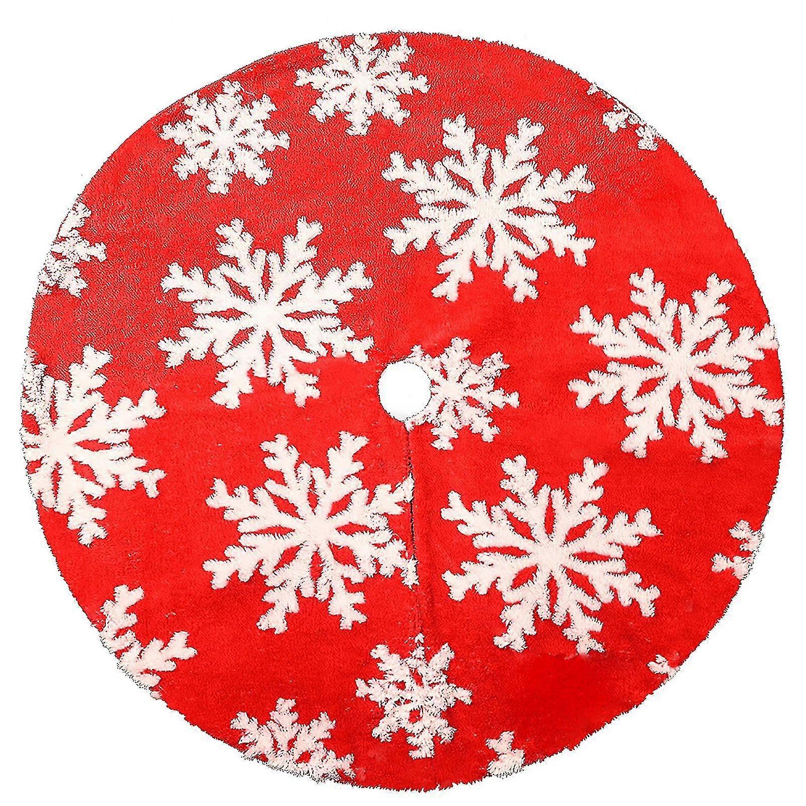 Weihnachtsbaumrock Stricken, Baumrock-schürze, Oberflächenstricken, Schneeflocken-weihnachtsbaumrock, Schneeflocken-baumrock, Weihnachtsdekoration