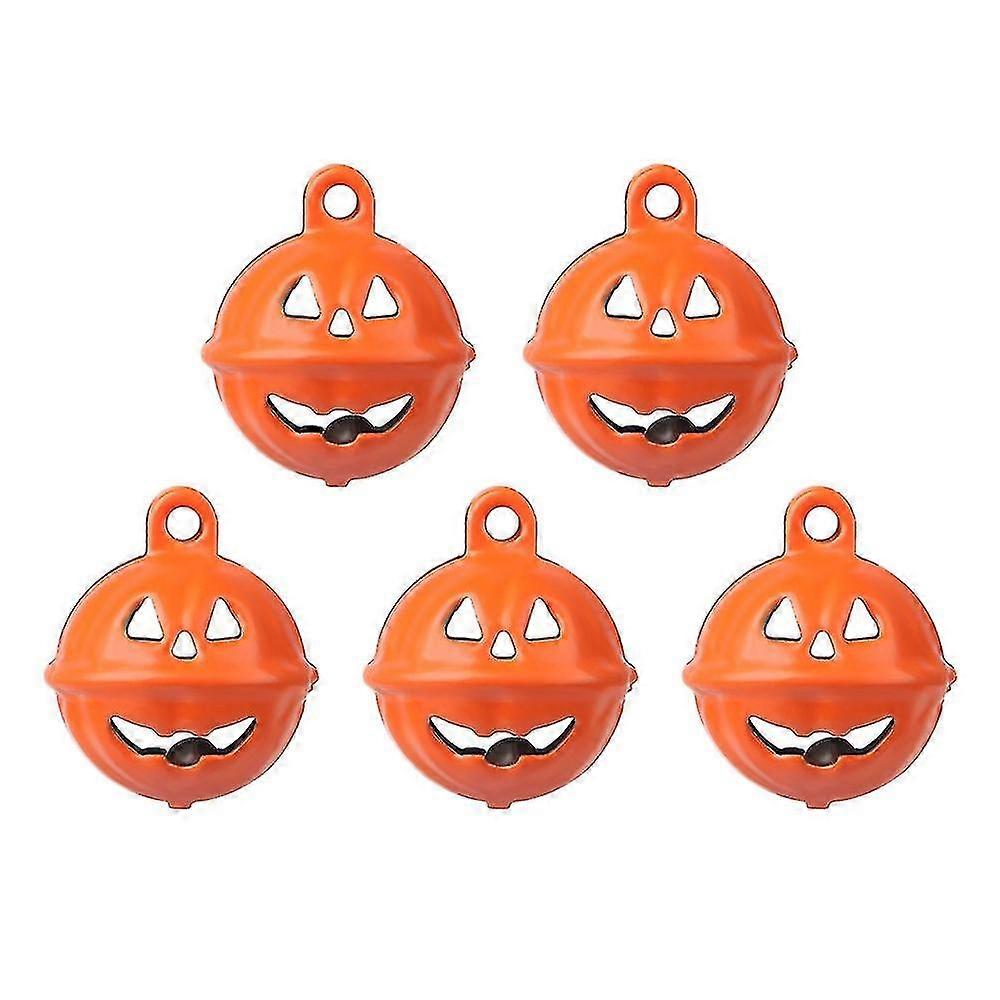 5-teiliges Partyzubehör: Kürbiskopf-glöckchen, Niedliche Baumdekorationen, Halloween-glöckchen