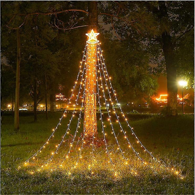 Weihnachtsdekoration Für Draußen: 350 Led-sternenlichter Für Weihnachtsbaum, Party Und Garten