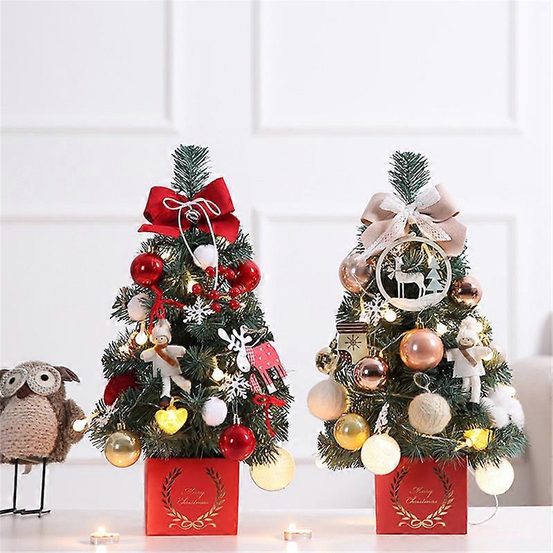 Evago 45 Cm Diy Tischweihnachtsbaum-set Zum Selbstzusammenbauen, Mini-weihnachtsbaum-set Mit Lichterkette
