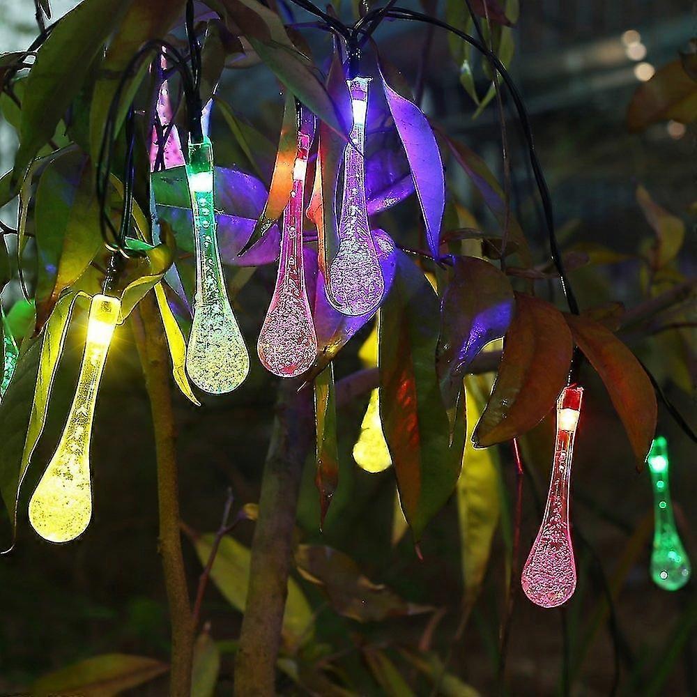 4,8 M Lange, Solarbetriebene Lichterkette Mit 20 Leds In Eiszapfenform – Wasserdichte Led-dekorationsleuchten Für Garten, Terrasse Und Weihnachten