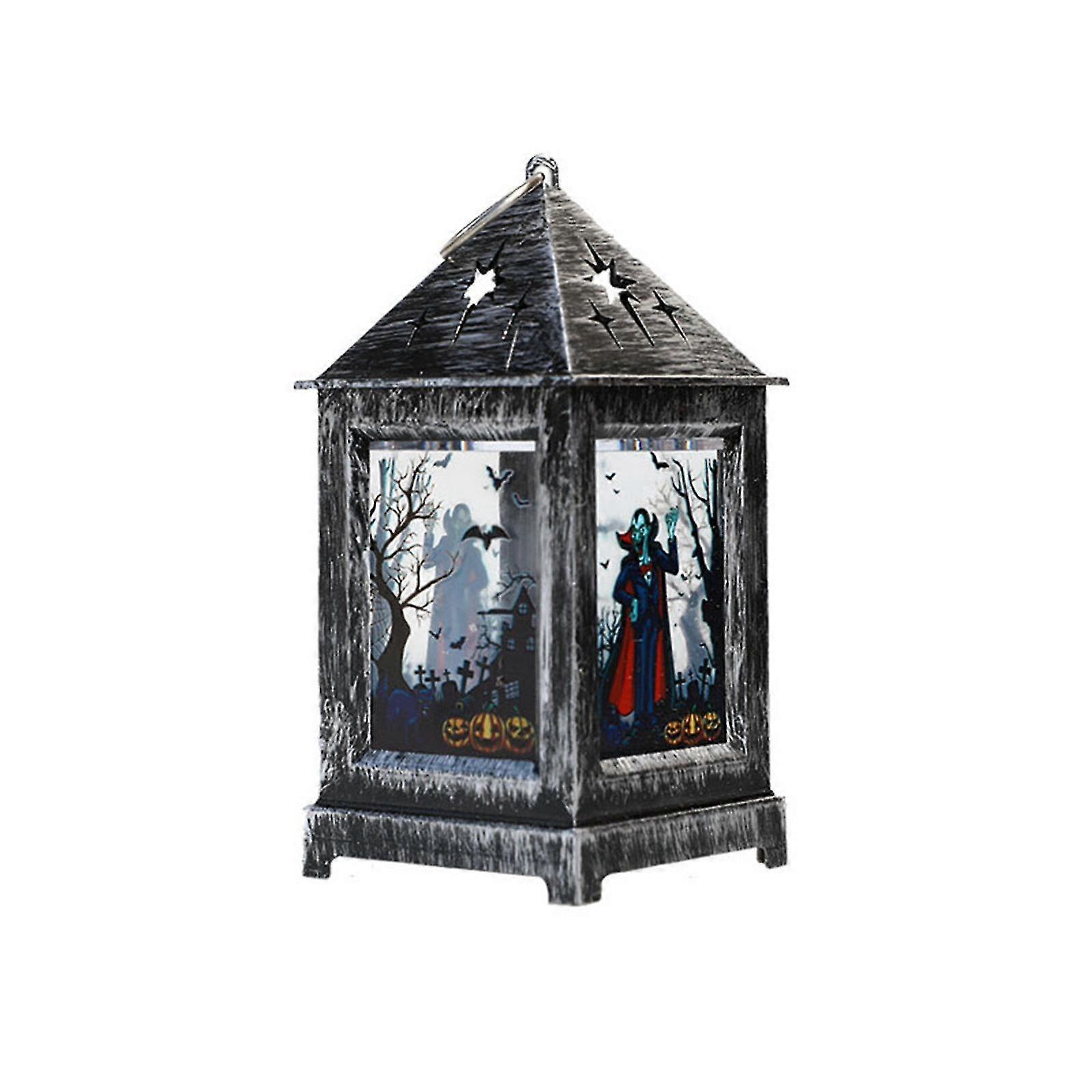 Halloween-dekoration: Geister-windlampe, Retro-öllampe, Karnevalsparty