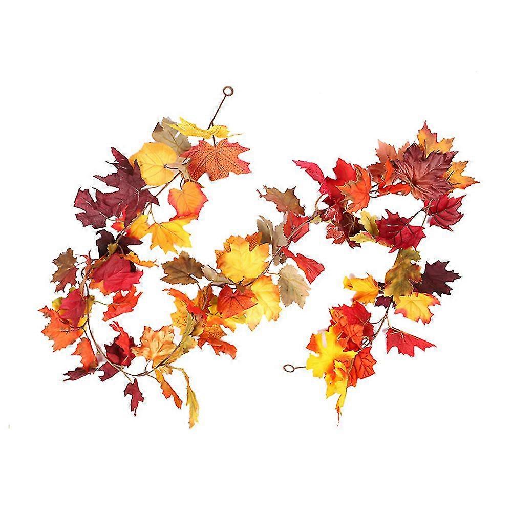 Künstliche Herbstdekoration Aus Ahornblättern Aus Rattan, 170 Cm, Ideal Für Halloween, Thanksgiving Und Andere Anlässe