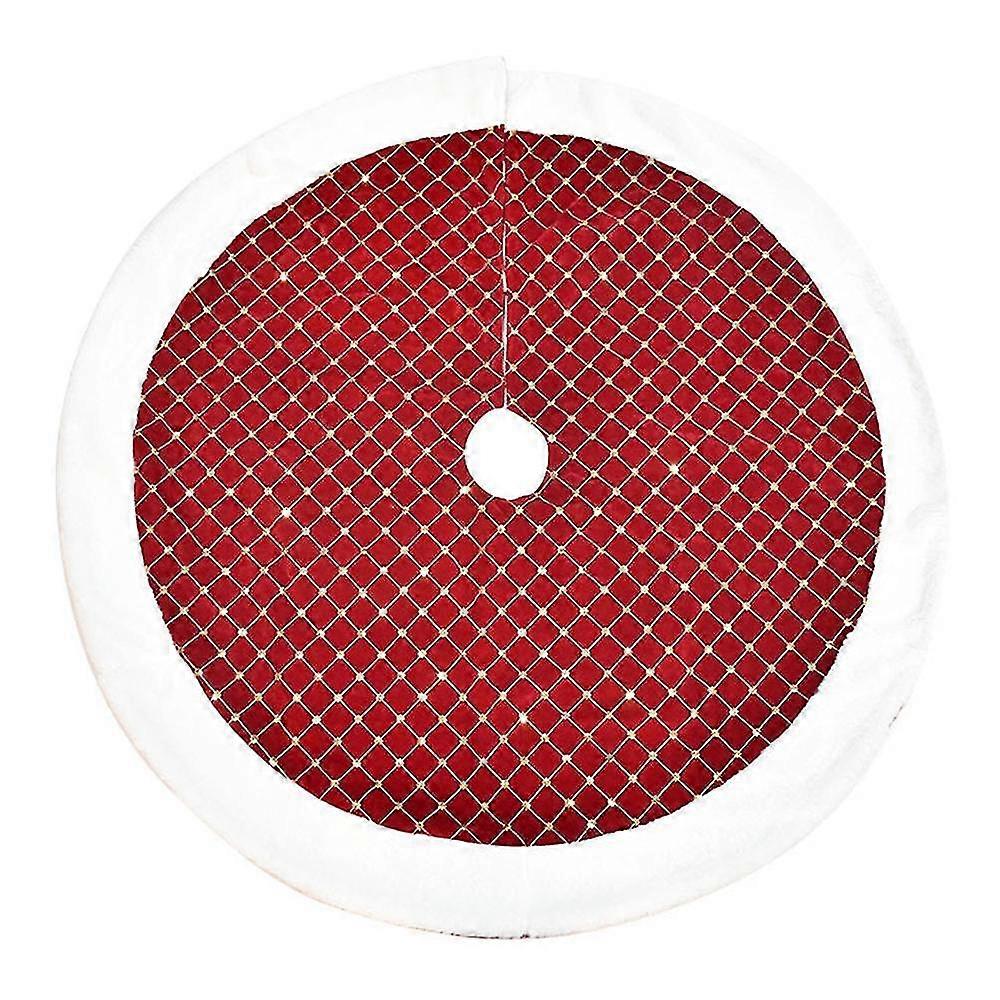 Plüsch-weihnachtsbaumkleid, Paillettenbestickt, Festlicher Weihnachtsbaumschmuck, Weihnachtsdekoration
