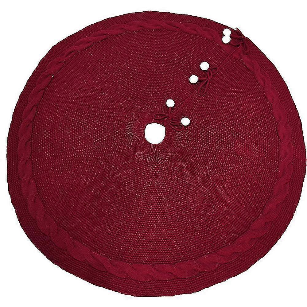 Weihnachtsbaumdecke, 122 Cm (48 Zoll) Große, Gestrickte Weihnachtsbaummatte Für Die Weihnachtsdekoration