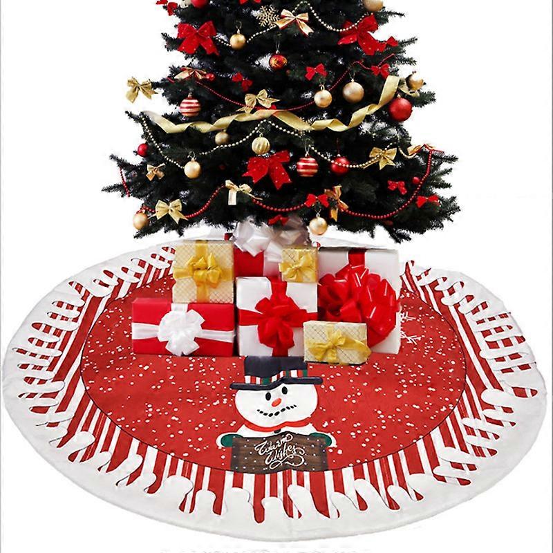 Evago Weihnachtsbaumdecke Mit Fröhlichem Weihnachtsschmuck, Weihnachtsbaumkragen Für Die Weihnachtsfeier