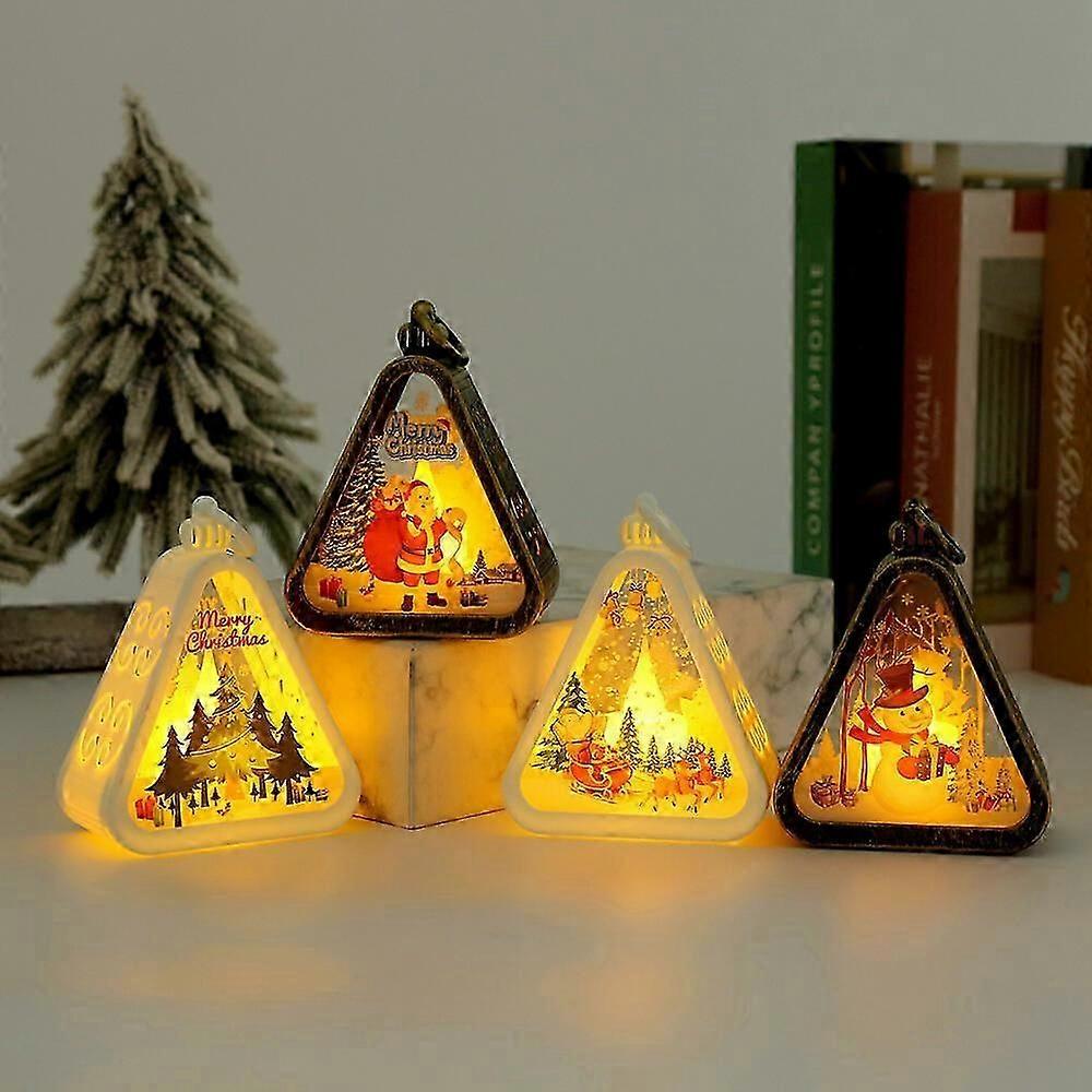 4er-set Weihnachtsgeschenke 2026, Retro-nachtlichter, Leuchtende Weihnachtsdekorationen, Geschenkideen Für Freunde