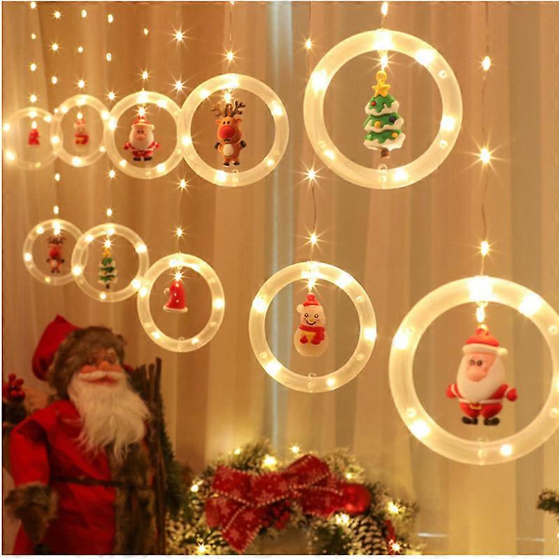 Evago Led-weihnachtsbeleuchtung Mit Weihnachtsmannmotiv, Warmweiß, Mit Usb-anschluss