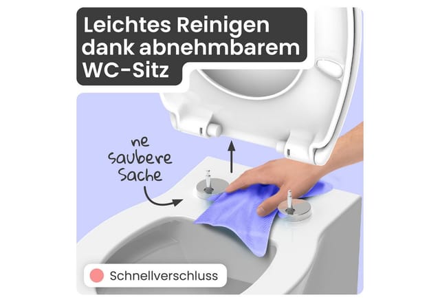Schütte - Duroplast WC-Sitz white, Premium, mit Absenkautomatik und Schnellverschluss
