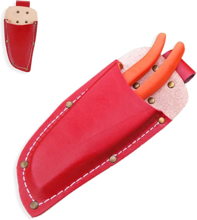 Scheide für Gartenschere, Lederetui, Werkzeugscheide, Gartenschere, Tasche für Zange, Gartenschere, Schere, Messer - Sollbry