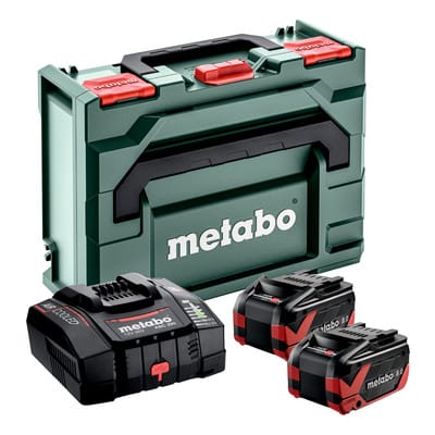 Metabo - Basis-Set 2x LiHDX 8.0 Ah und Schnellladegerät asc 290 in x 145